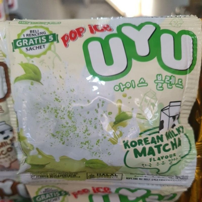 

Pop Ice UYU Korean Milky Matcha 1renceng
