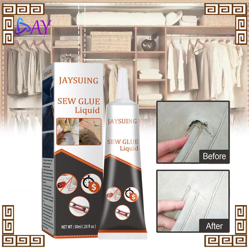 Ultra-Stick Sew Glue/60ml Lem Kain Untuk/Perekat Kain Kulit Sew Glue/Lem Kain Untuk/Bolong Gorden Ro