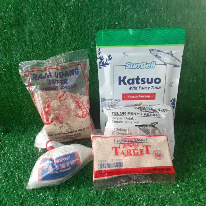PAKET UMPAN IKAN MAS PUTIHAN Umpan ikan mas patin mujaer