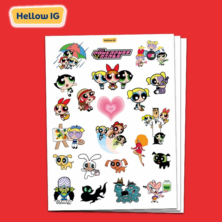 

STICKER POWERPUFF GIRLS STIKER POWERPUFF LUCU AESTHETIC NEWJEANS LAPTOP BOTOL HP KOPER HELM PREMIUM WATERPROOF