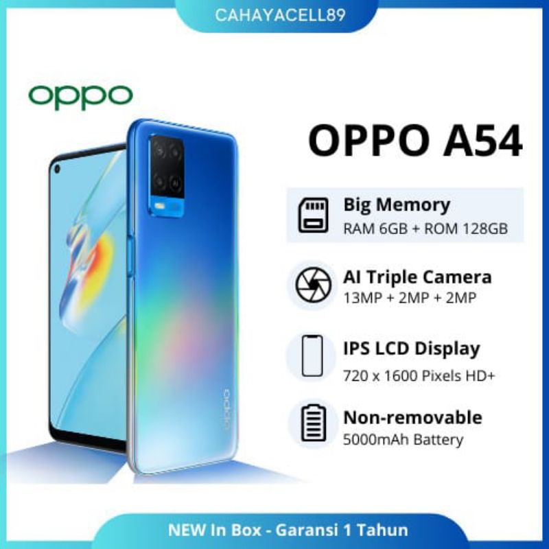 OPPO A54 RAM 6GB/128GB / ANDROID