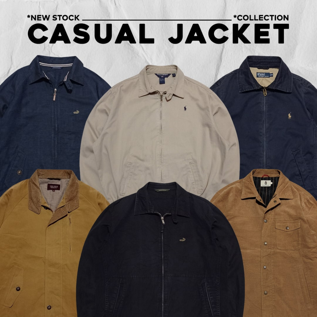 CASUAL JACKET  | JAKET VINTAGE | HARINGTON | WORK JACKET | JAKET KERAH | CANVAS JACKET | JAKET CASUA