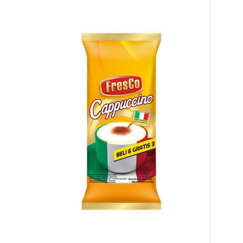 

Kopi Fresco Cappuccino with cocoa granule sachet