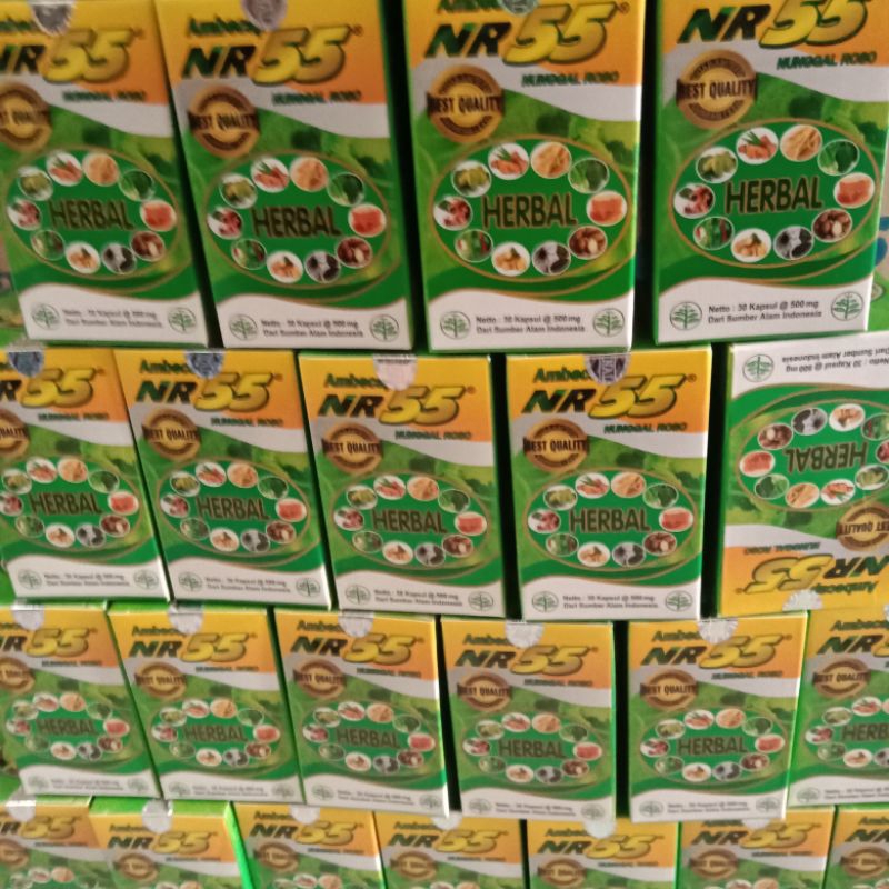 GROSIR AMBECAP NR 55 OBAT HERBAL NR55 PER 10 BOTOL
