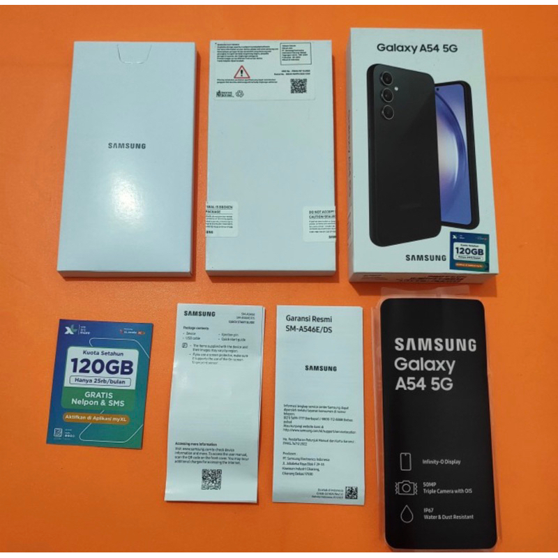 Dus Box Samsung Galaxy A54 5G Graphite Resmi Sein Original Copotan 100%