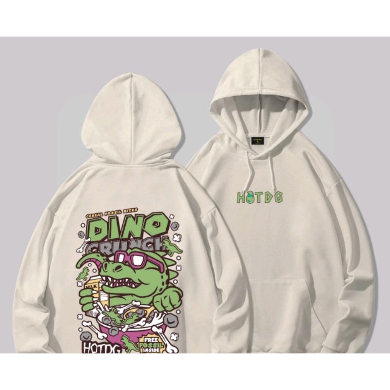 Hoodie Jumper Pullover Dino Crunch Couple
