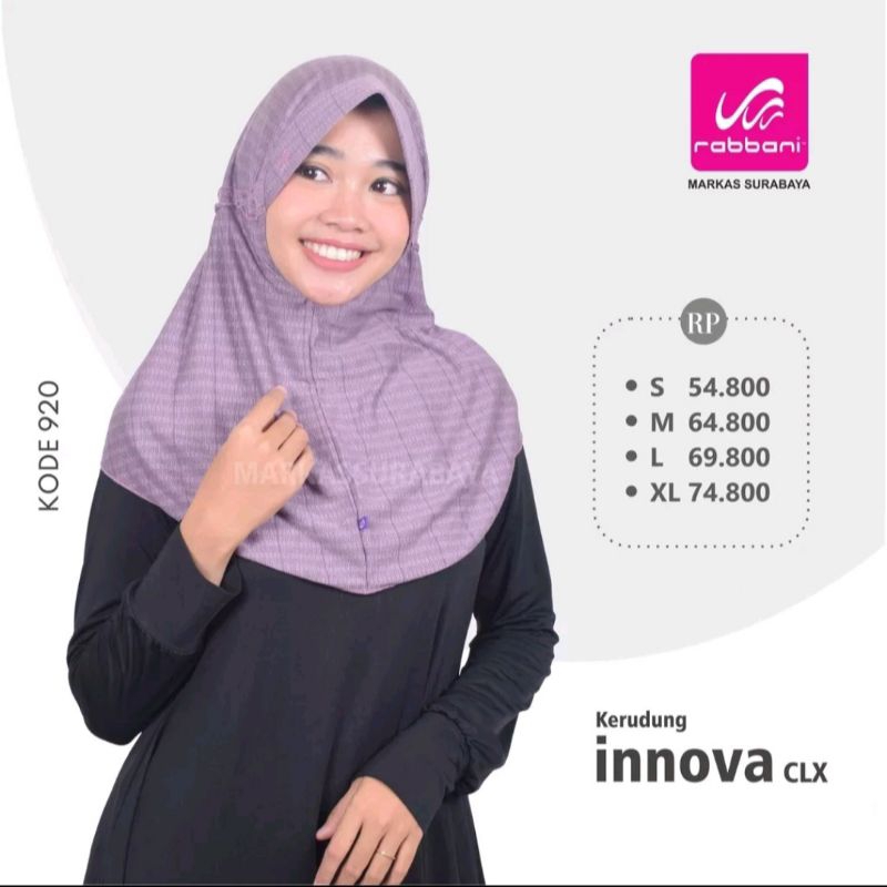 PART 2 Kerudung Innova CLX Rabbani 100%ori