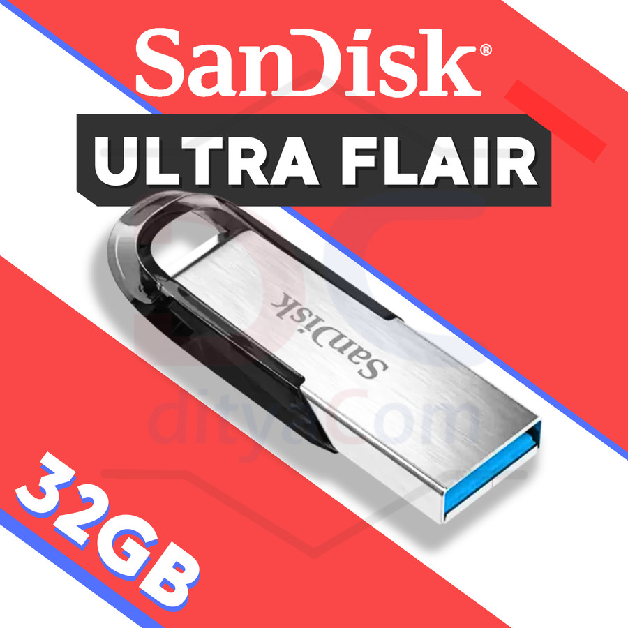 SANDISK USB 3.0 FLASHDISK 32GB ULTRA FLAIR ORIGINAL [SDCZ73-032G-G46]