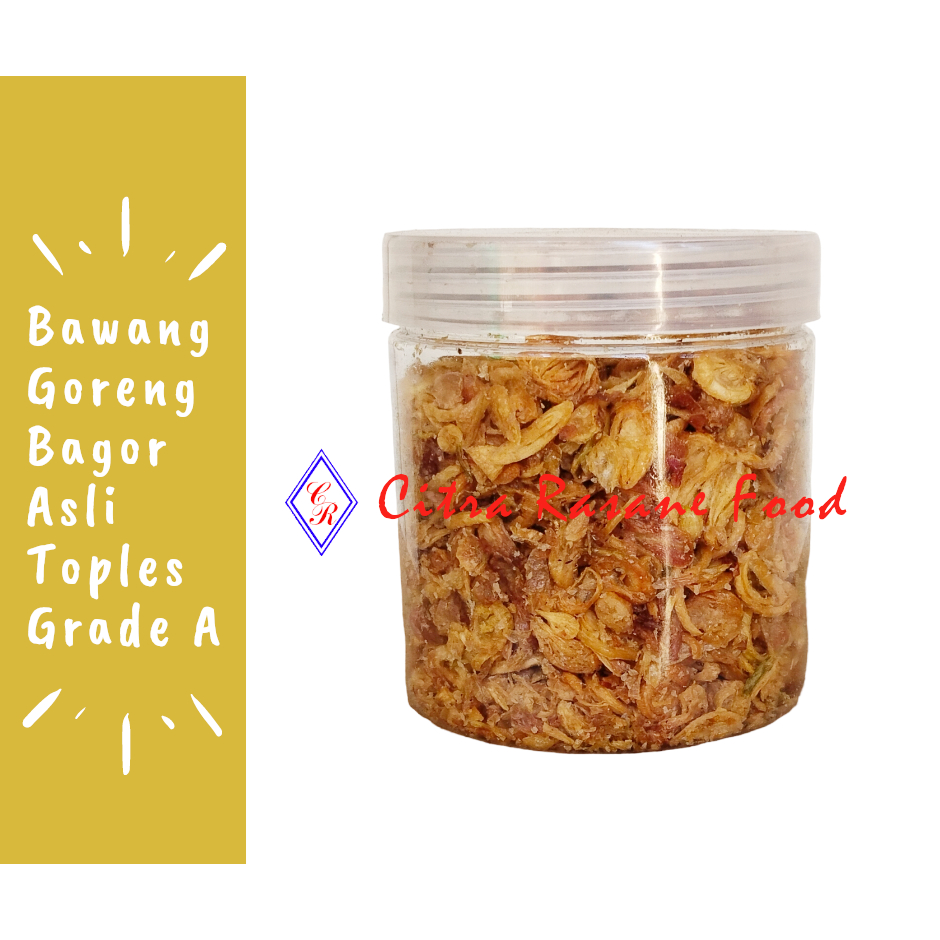 

Bawang Goreng / Bagor Asli Siap Saji Toples - Grade A