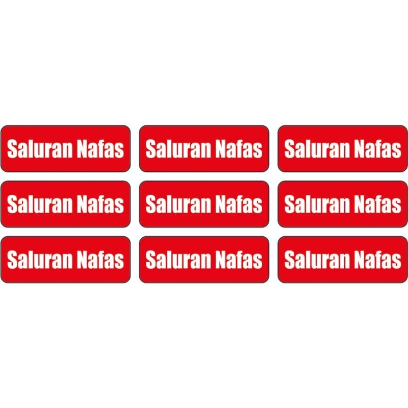 

stiker label saluran nafas