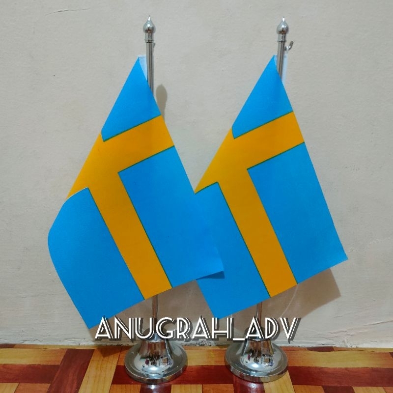 

tiang stainless bendera meja SWEDIA