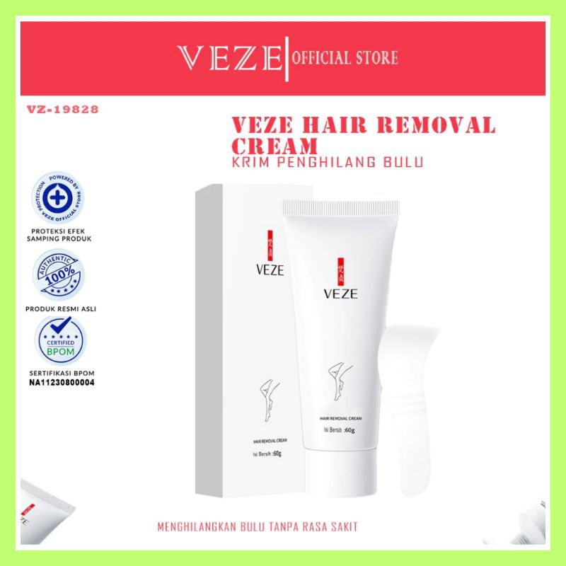 (BPOM) BONUS SPATULA veze cindynal cream penghilang perontok bulu tangan kaki miss v kumis ketiak pr