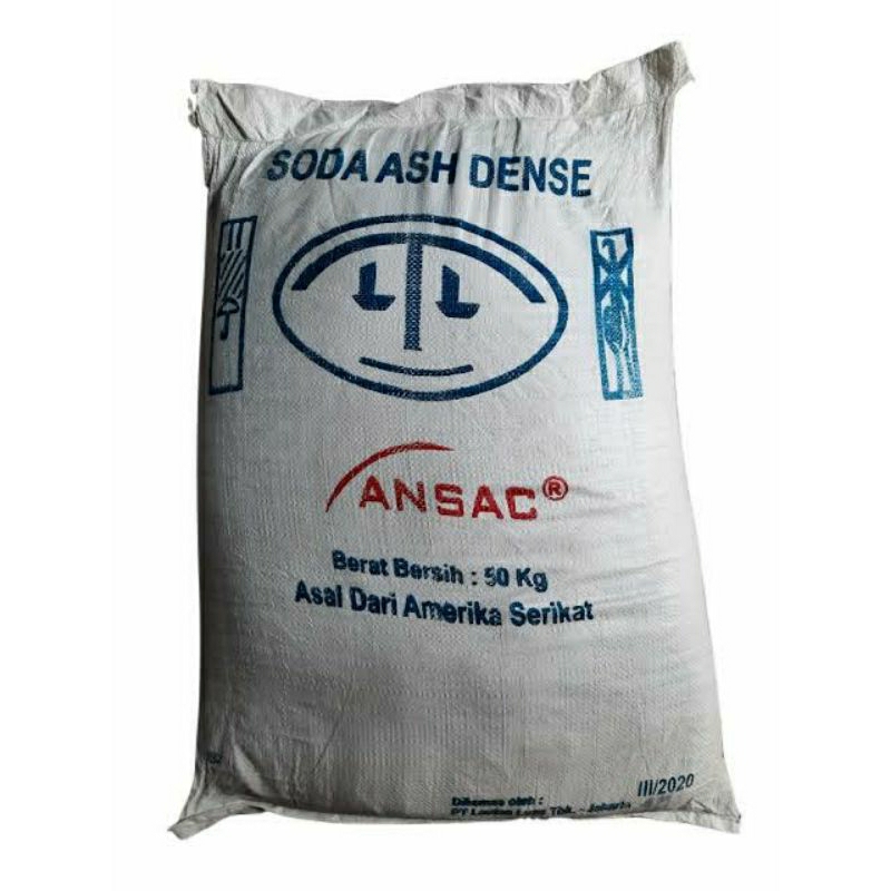 

Soda ash Ansac / Soda ash peningkat pH air / Soda abu 50 kg