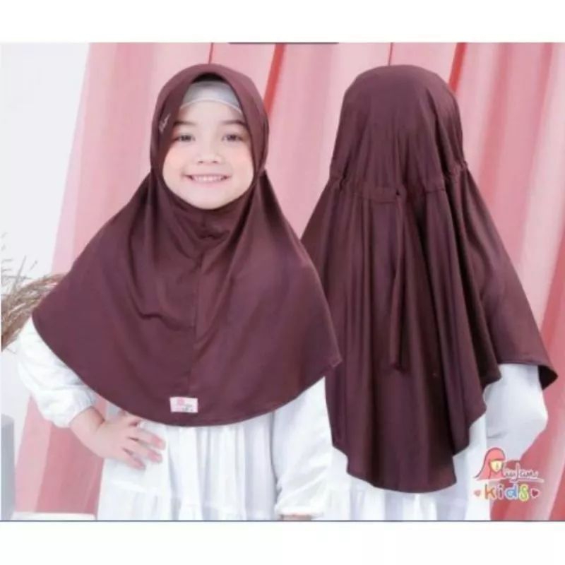 glosir hijab serut anak tk - dewasa jersey premium