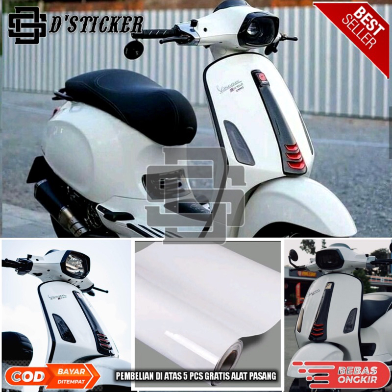 skotlet putih glossy kualitas premium untuk body motor dan mobil