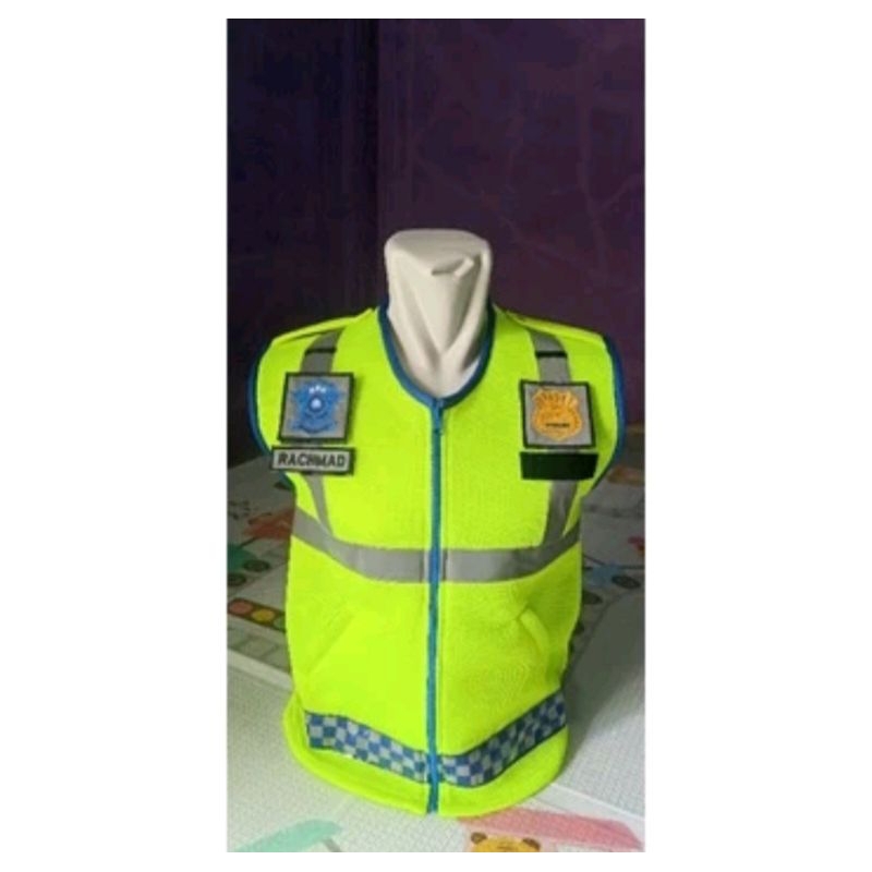 Rompi Polisi Lalulintas/Rompi Polisi Lalulintas Polos/Rompi Serba Guna  Bahan Double Mesh