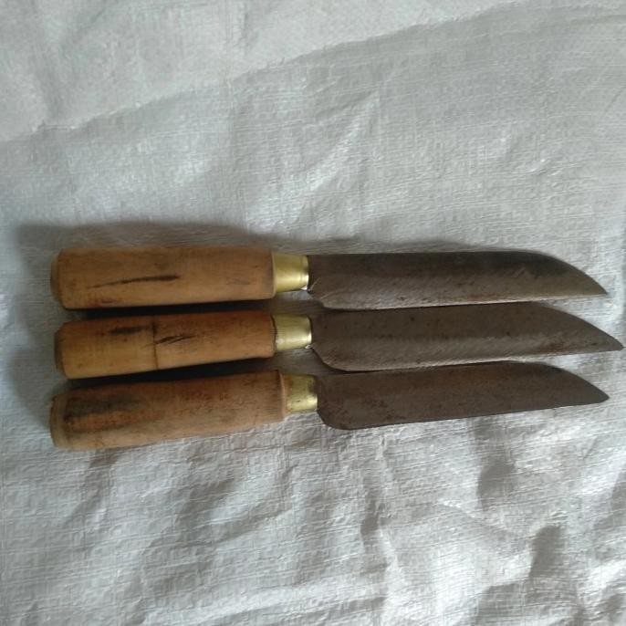 Pisau Dapur Tajam Gagang Kayu Jawa / Pisau Jawa Gagang Kayu