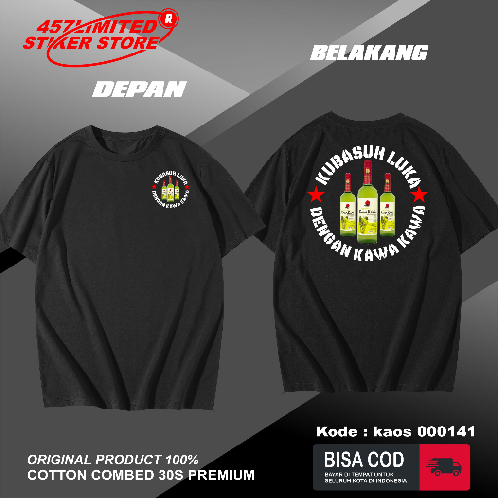 Baju Kaos kubasuh luka dengan kawa kawa terlaris Kaos Pria Wanita KAWA KAWA