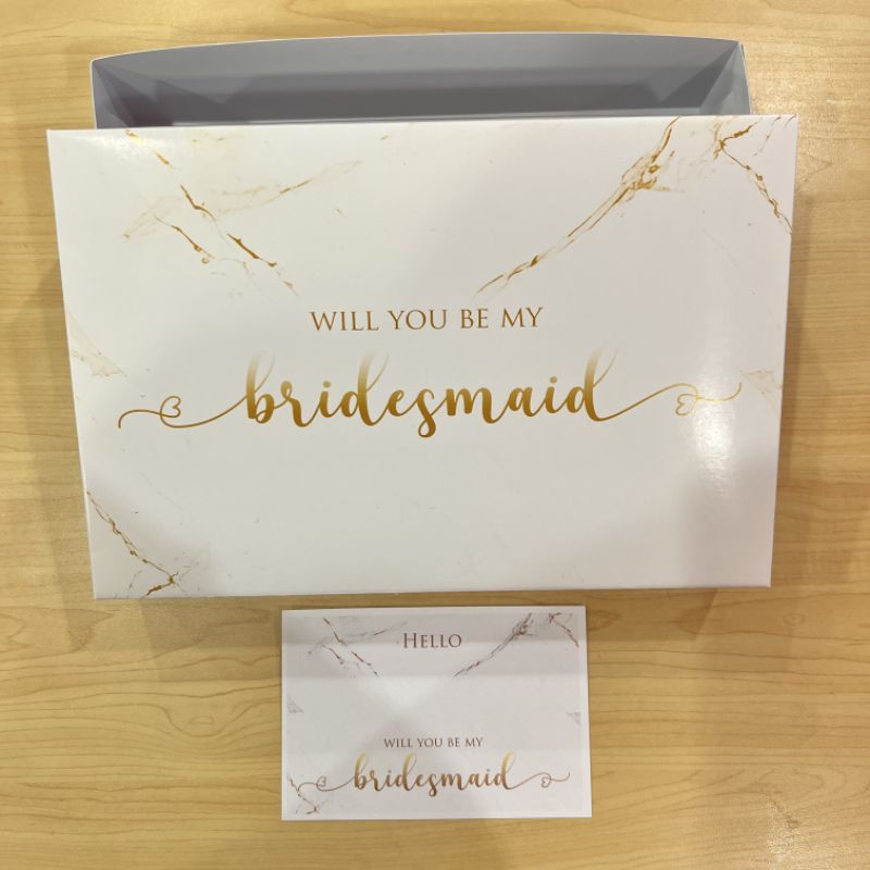 

box bridesmaid termurah free card | box wedding | box nikah