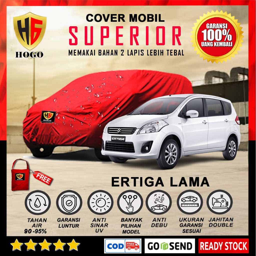 Hogo Body Cover Mobil Ertiga Outdoor Waterproof Sarung Mobil Suzuki Ertiga Lama 2012, 2013, 2014, 20