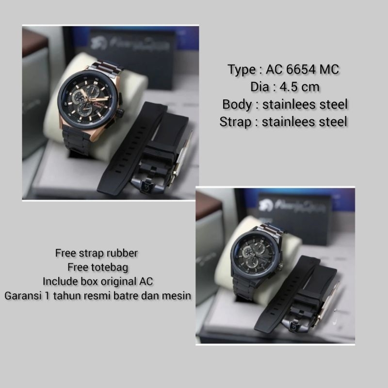 Jam tangan Alexandre Christie AC 6654 MC Original