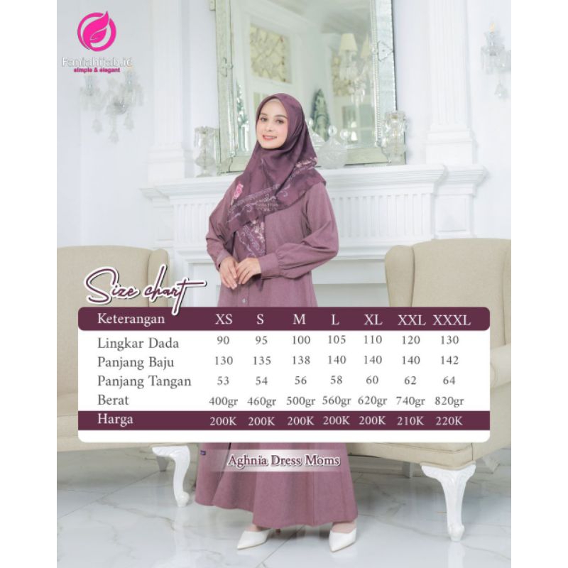 AGHNIA GAMIS DEWASA (Hanya Gamis) BUSUI FRIENDLY SARIMBIT 2024 ORI BY FANIA HIJAB