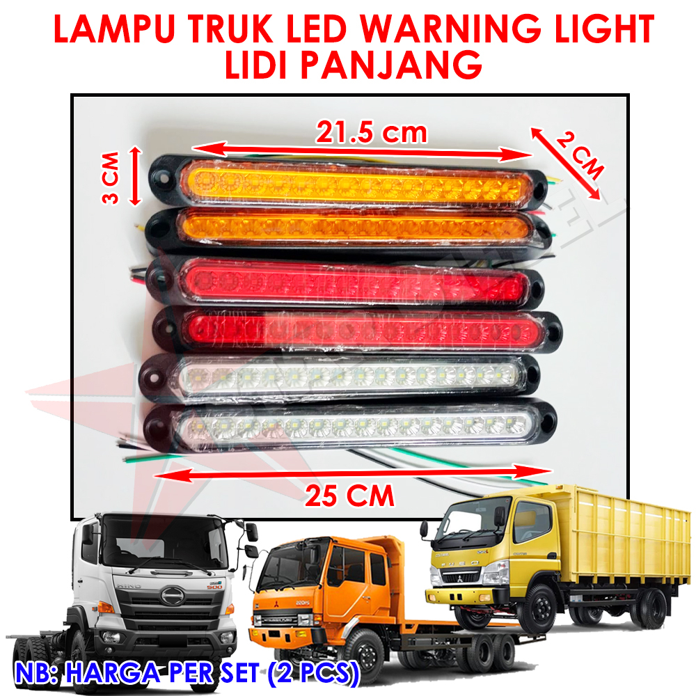 LAMPU METEOR LIDI PANJANG LED LAMPU SAMPING BUS LED VARIASI LAMPU BUS LAMPU LIDI PANJANG 24V SG-501