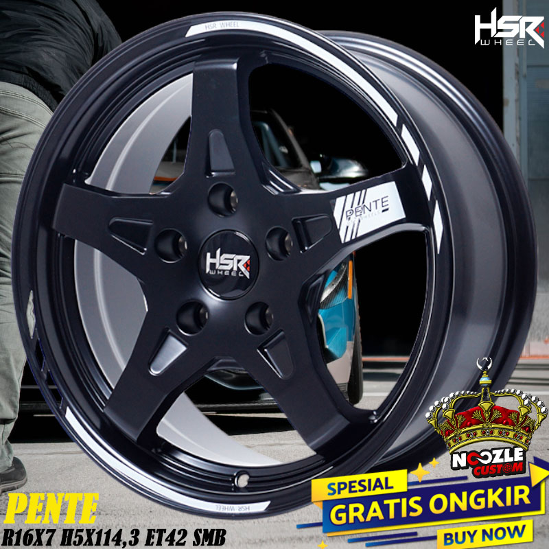 Velg Mobil R16 Palang 5 Baut 5 PCD 114 Pelek Racing ring 16 Promo Special