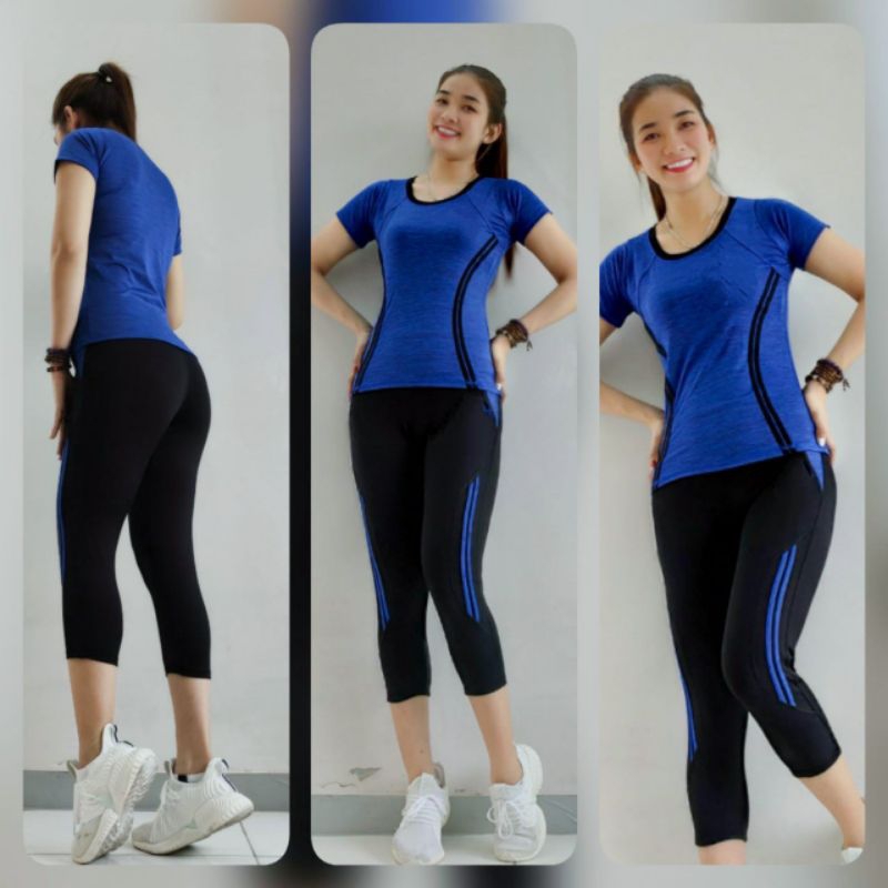 RB Baju senam aerobic wanita setelan