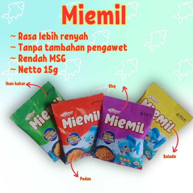 

SB - Miemil Snack Swaque Cemilan Rendah MSG Kemasan isi 20