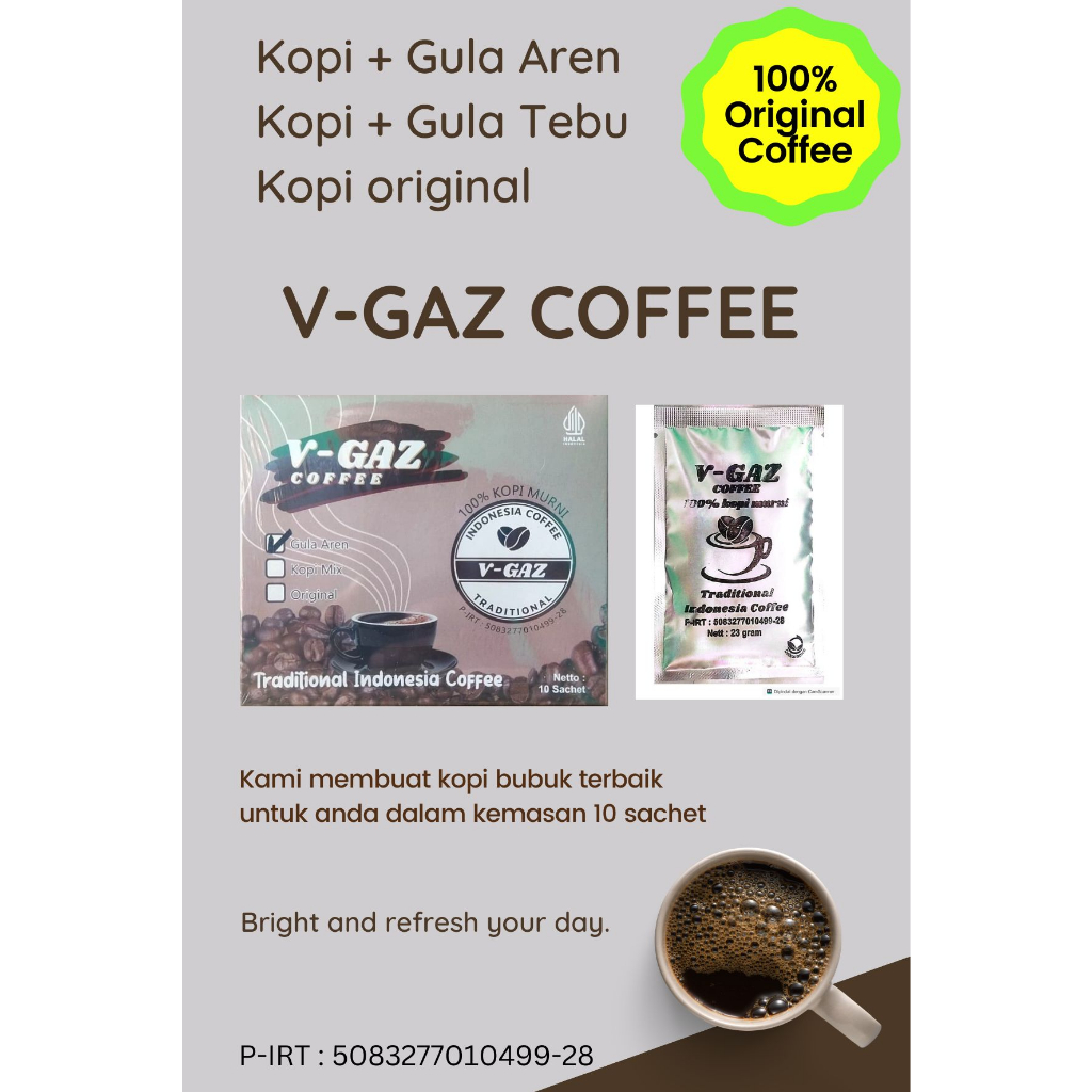 

V-GAZ Kopi Mix || Kopi Sachet Traditional