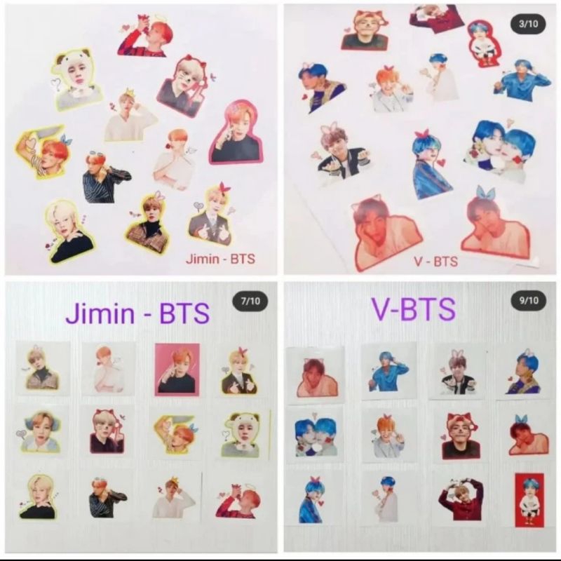 

Sticker buku kpop idol korea jimin v