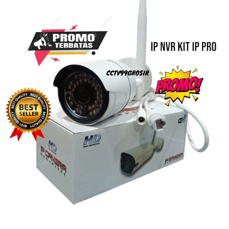 KAMERA WIRELESS NVR KIT OUTDOOR/ INDOOR HD TURBO 8MP KHUSUS NVR KIT PAKET IP PRO