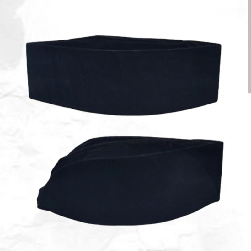 Peci Polos Hitam & Coklat Putri Putra - Peci Paskibra - Peci Pembina Pramuka