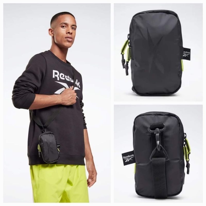 SALEEE 100% Original Reebok Training Essentials Tech Style City Tas Slempang Black Kode Produk: H375