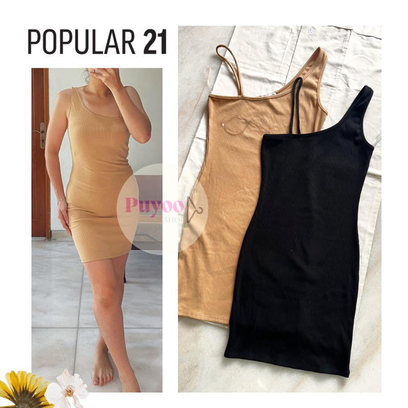 POPULAR 21 One Shoulder Bodycon Dress | Rib Bodycon Dress
