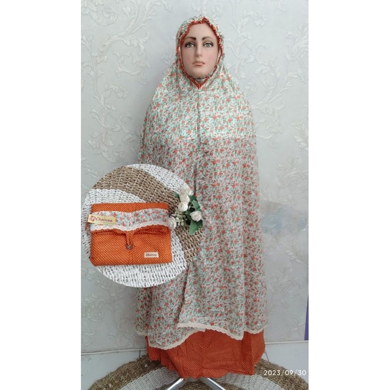 MUKENA DEWASA CHOIRINA  MUKENA CANTIK AMARILIS BAHAN RAYON ( COD )