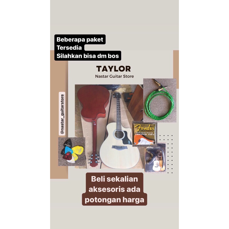 taylor natural gitar akustik bagus dryer bijian