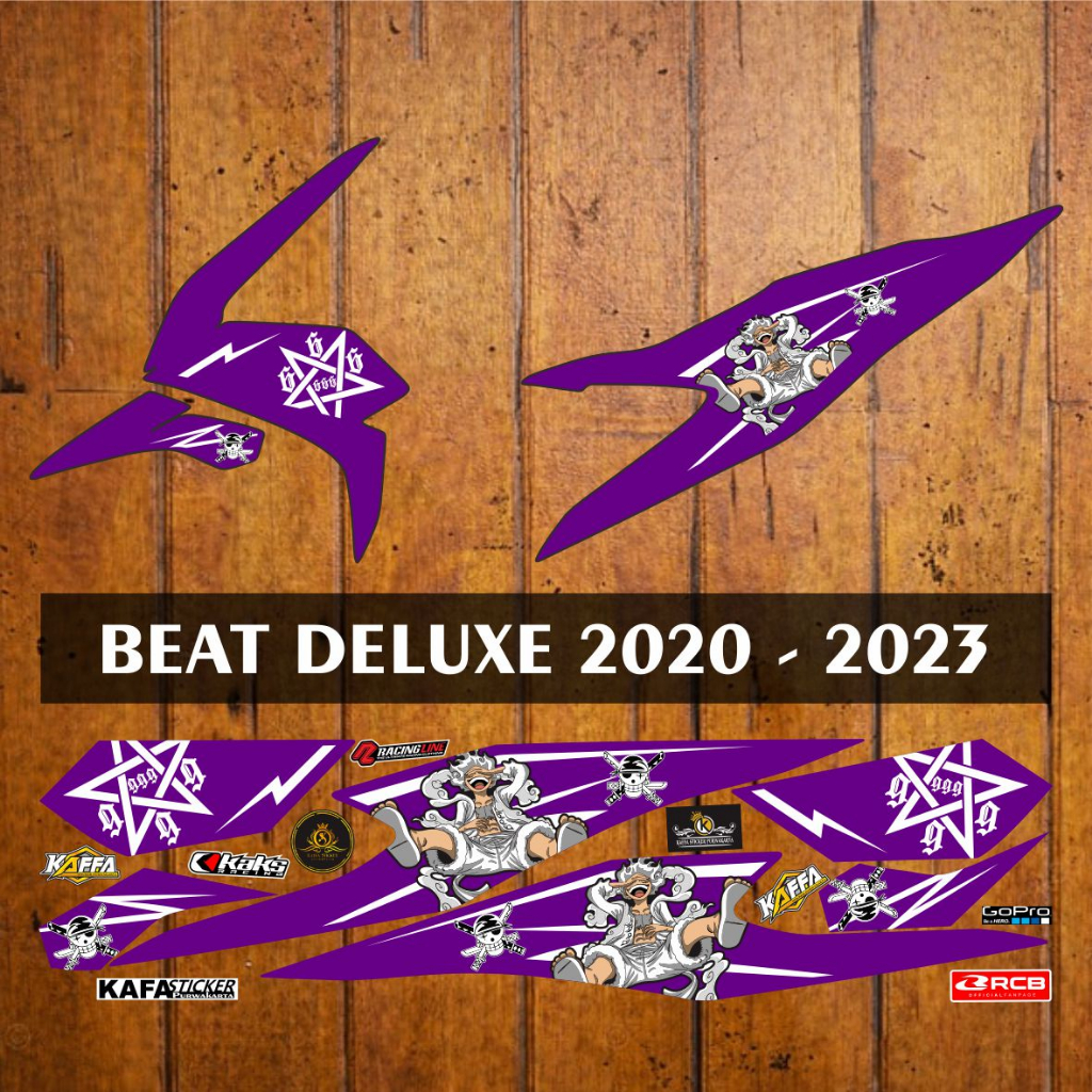 Stiker Variasi Beat Street Beat Deluxe New Fi Striping Custom List Lutf Polet Ungu