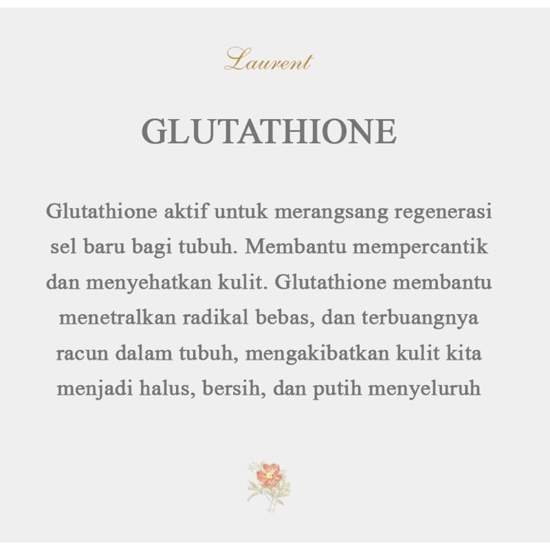 laurent l gluthatione body lotion