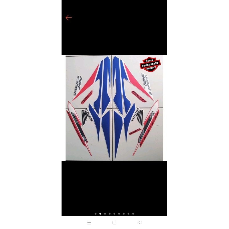 Striping Motor / Stiker Tangki Honda Cb150r 2014