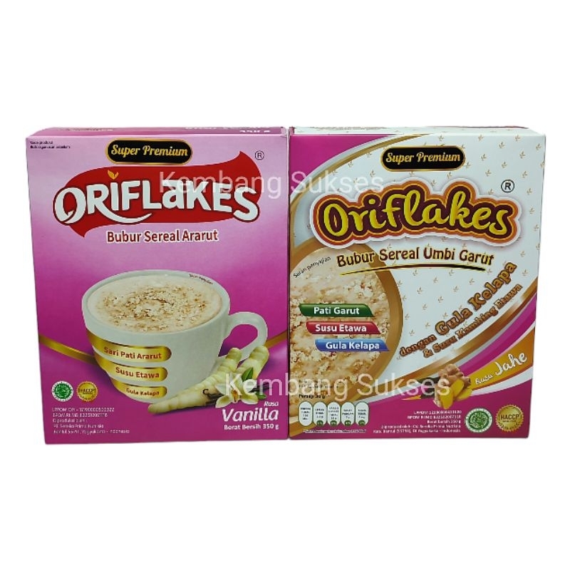 

ORIFLAKES Gastro dengan Susu Ettawa Sereal Umbi Garut Asam Lambung