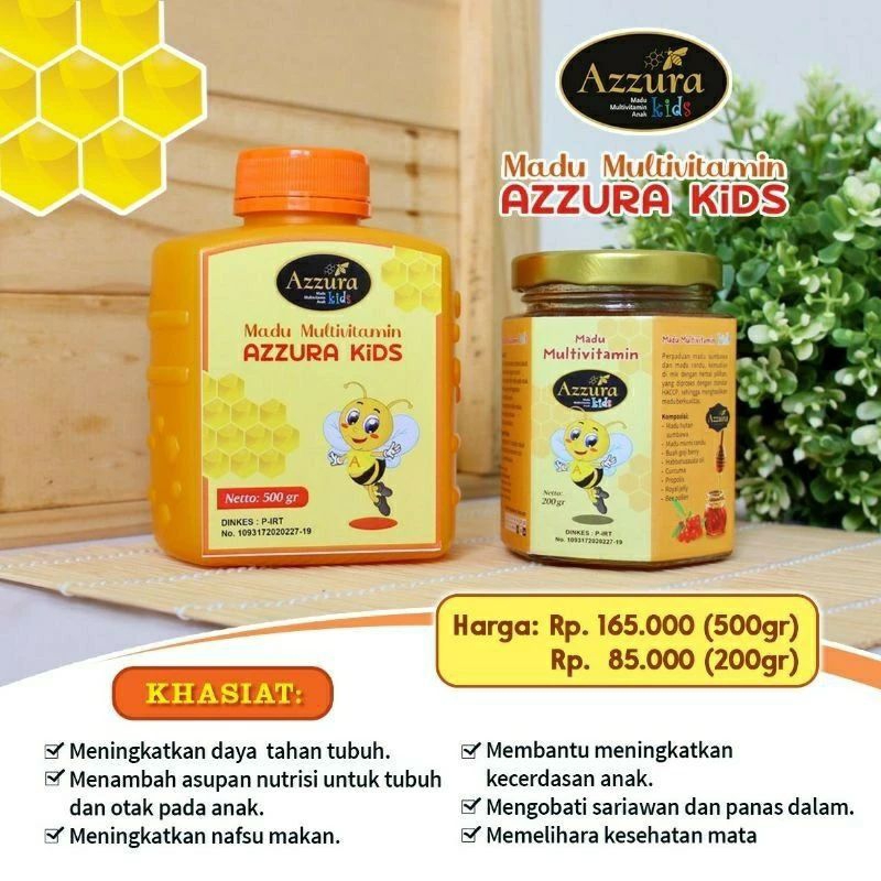 

AZZURA - MADU MULTIVITAMIN KIDS UNTUK ANAK SEHAT CERDAS MENAMBAH NAFSU MAKAN DAN IMUN