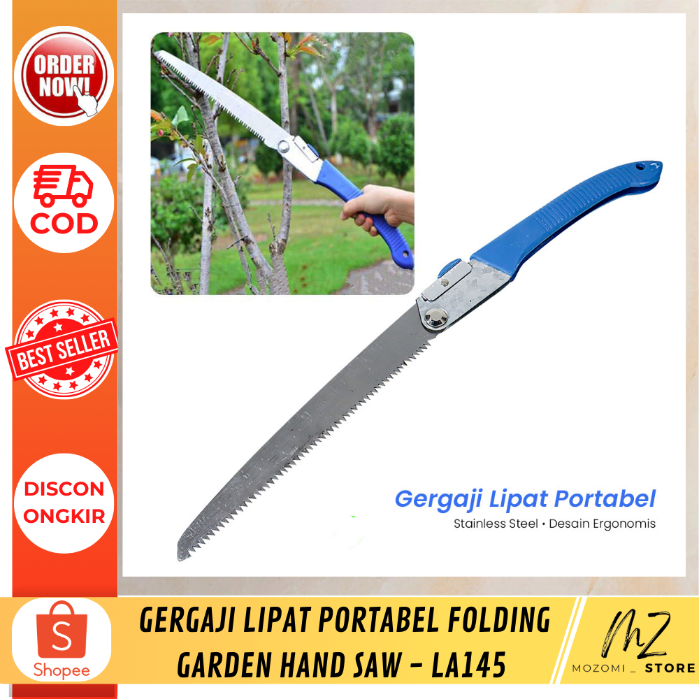 Gergaji Lipat Portabel Folding Garden Hand Saw / Alat pemotong kayu / aksesoris tukang / perkakas