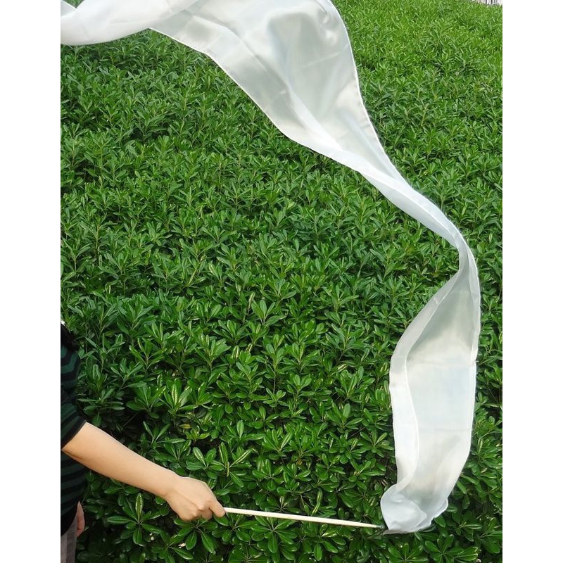 Twirling Streamers Kain Organza Aksesoris Tari Nari Tamborin Gereja
