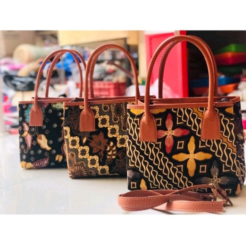 TAS BATIK WEBE/TAS WEBE VINIL/TAS KERJA WANITA/TAS SOUVENIR