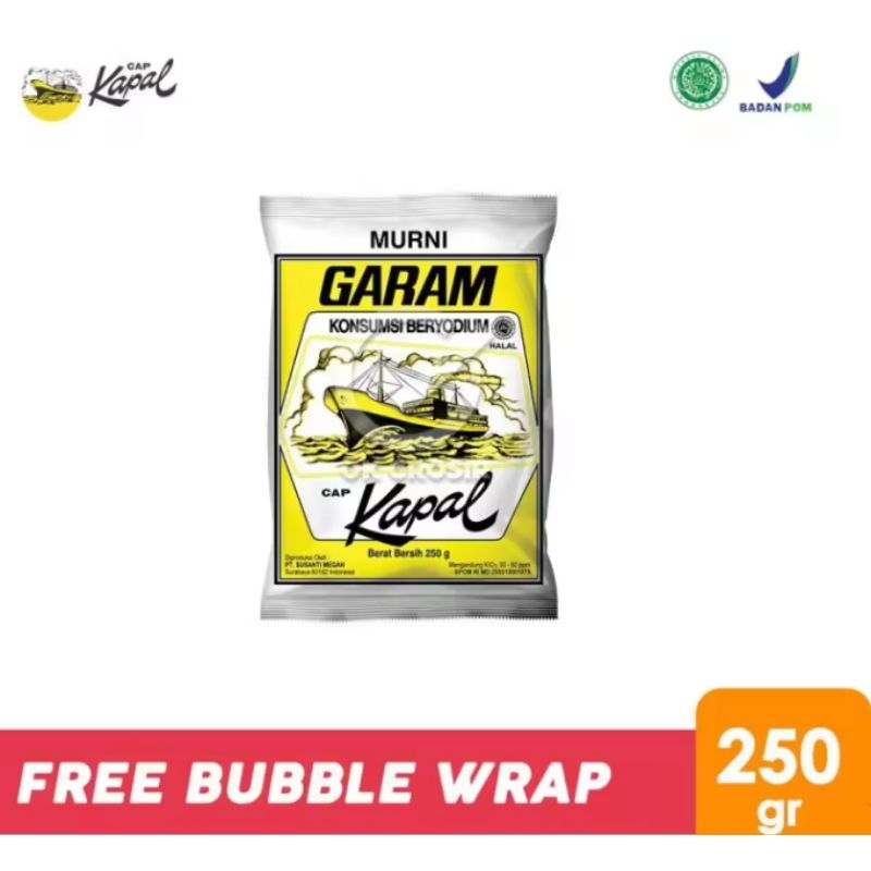 

Garam Cap Kapal 250g Beryodium