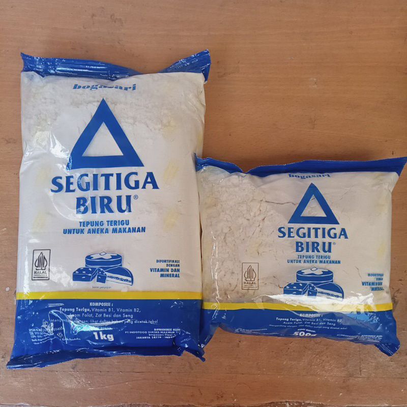 

segitiga biru tepung terigu