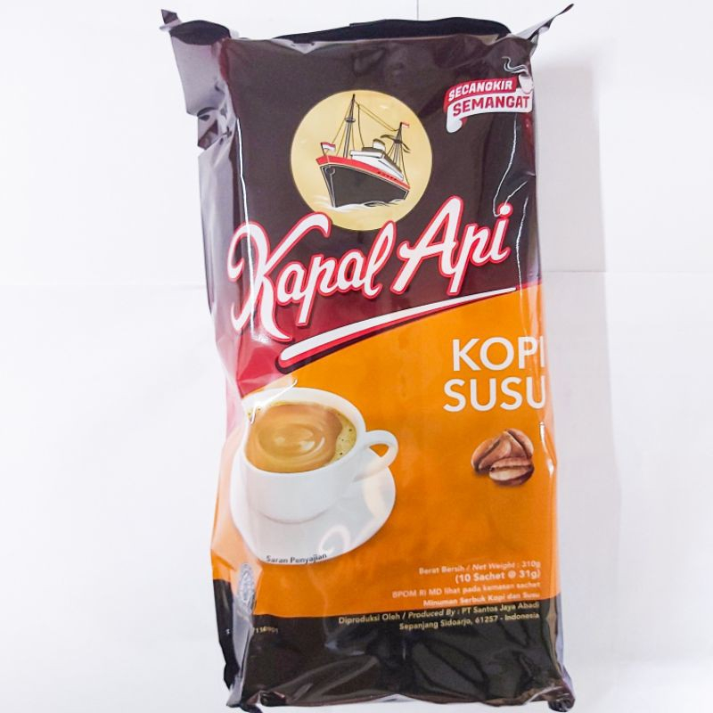 

Kapal Api Susu 1Renceng isi 10Sachet