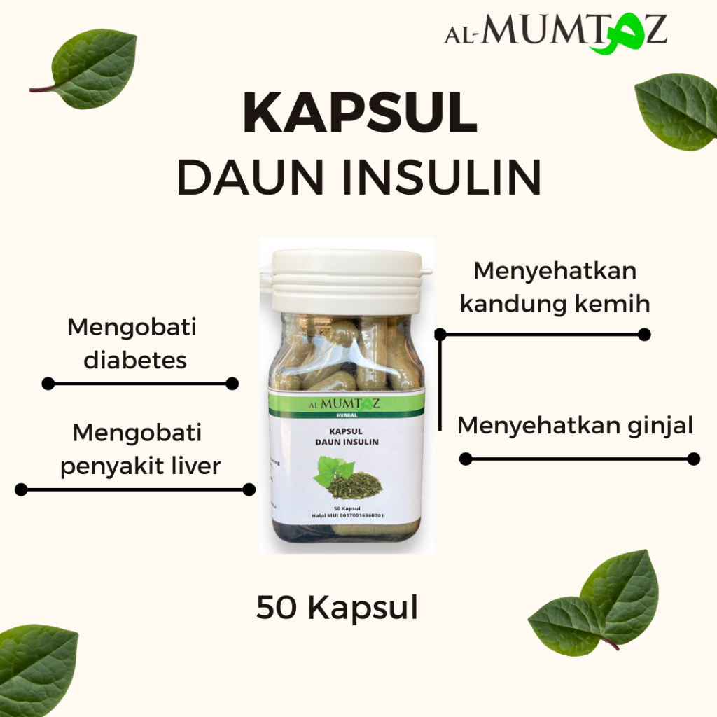 

Kapsul Daun Insulin Untuk Diabetes Kencing Manis Herbal Bubuk Teh Resistensi Insulin Liver Ginjal Kandung Kemih